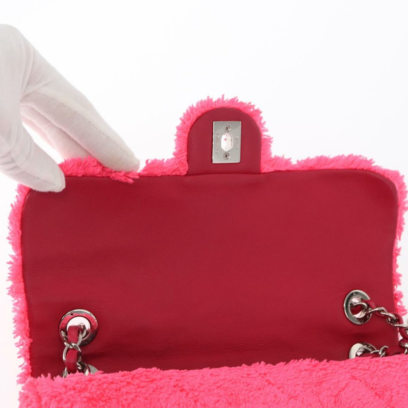 【日本直送】香奈兒 Matelasse 25 鏈條單肩背包，粉紅色/銀色雙C標誌，正品編號 157280SM-19