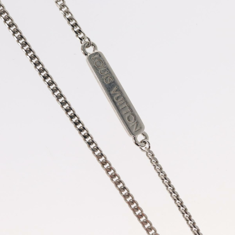 【日本直送】路易威登 Monogram 吊墜項鍊 金屬 藍色 M01507 LV 正品 158660M-4