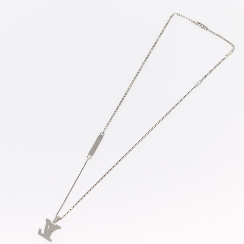 【日本直送】路易威登 Monogram 吊墜項鍊 金屬 藍色 M01507 LV 正品 158660M-9