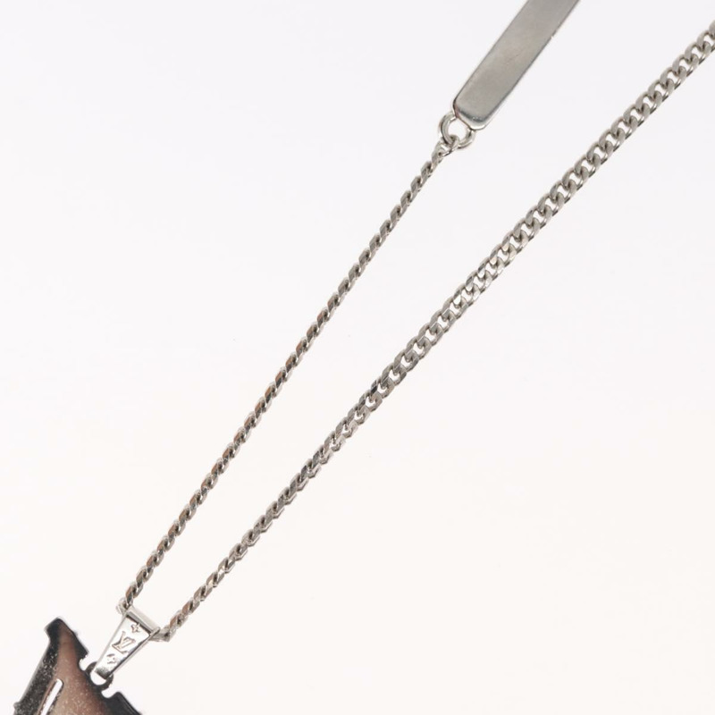 【日本直送】路易威登 Monogram 吊墜項鍊 金屬 藍色 M01507 LV 正品 158660M-13