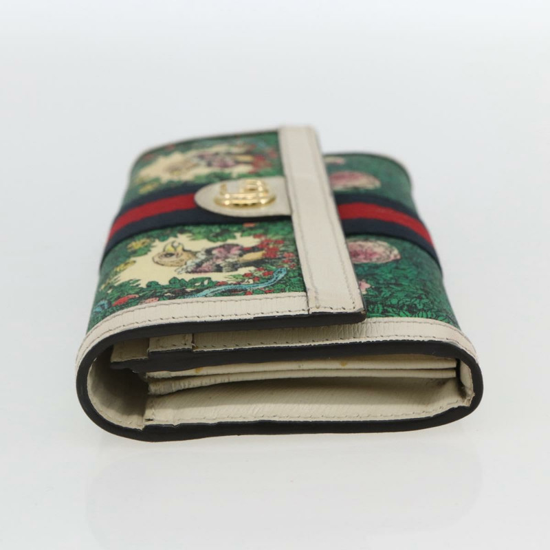 【日本直送】GUCCI GG Marmont Sherry 系列 Yuko Higuchi 錢包 PVC 綠色 523153 正品 158662SAM-2