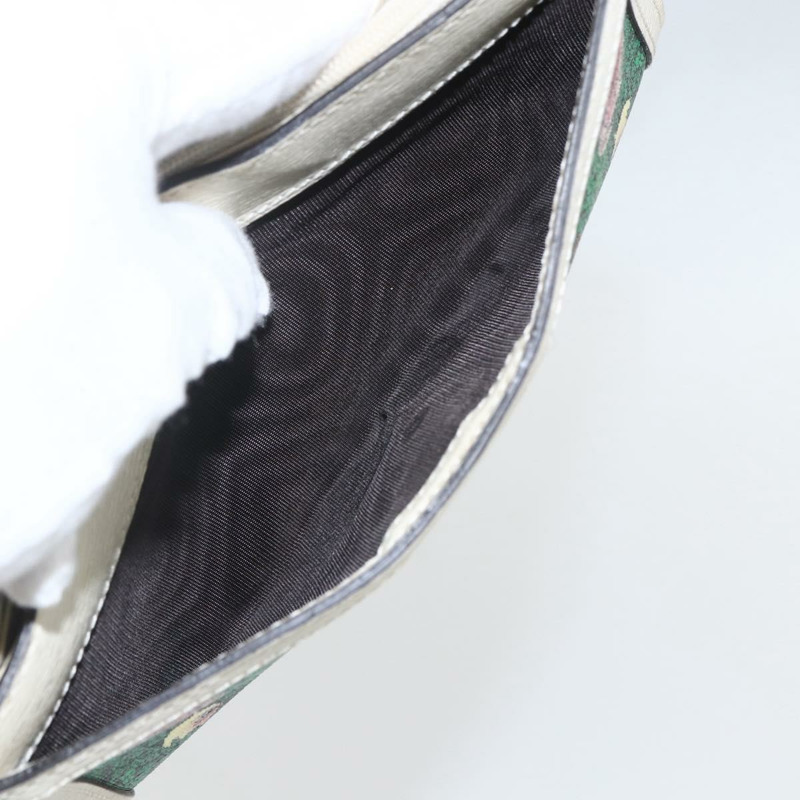 【日本直送】GUCCI GG Marmont Sherry 系列 Yuko Higuchi 錢包 PVC 綠色 523153 正品 158662SAM-21