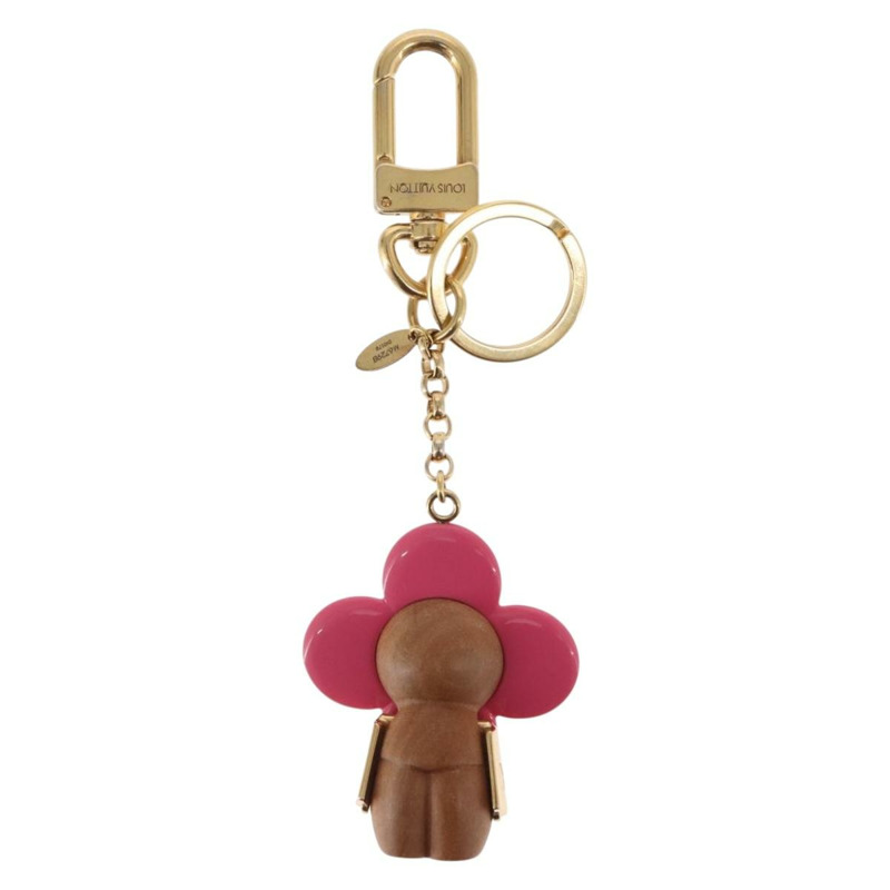 【日本直送】路易威登 Porte Cre Vivienne 手袋吊飾，金屬粉紅色 M67298，LV 正品，編號 157421SAM-5