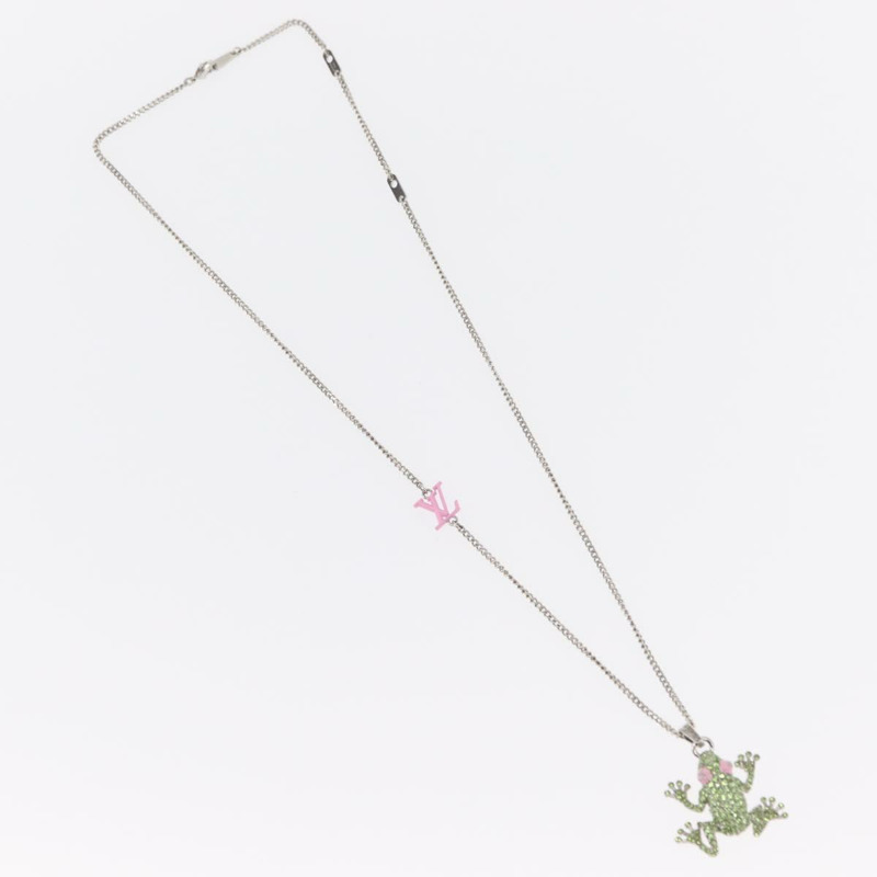 【日本直送】路易威登 (LOUIS VUITTON) Collier LV Crazy Animals 項鍊 金屬 綠色 MP3390 正品 158659M-1