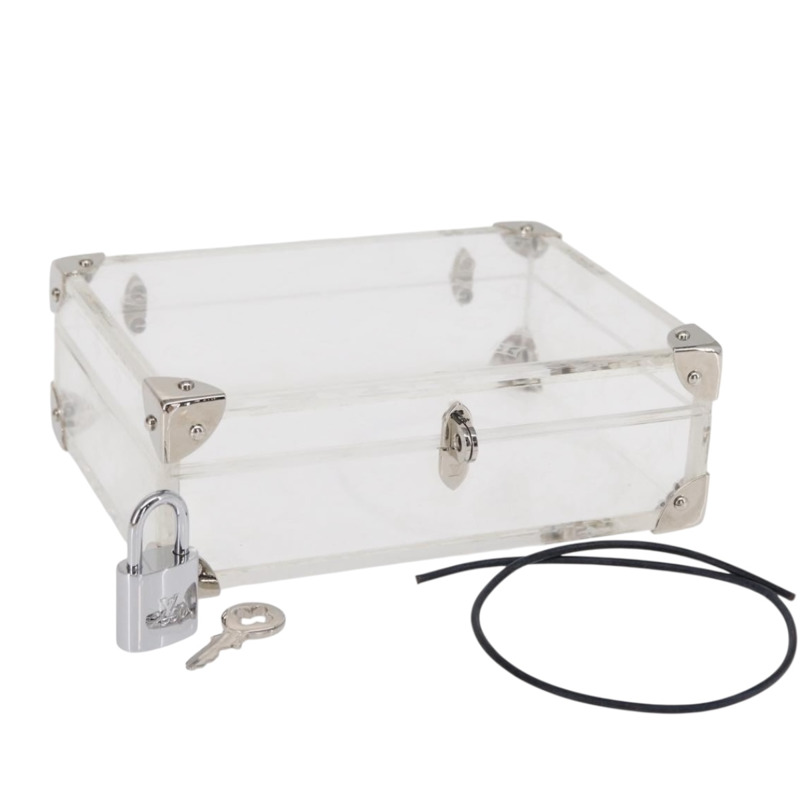 【日本直送】路易威登 Monogram Love Message 迷你旅行箱 透明塑膠 M99079 正品 157612V-0