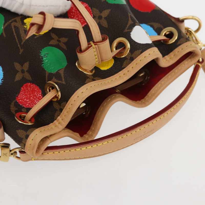 【日本直送】路易威登 Monogram Yayoi Kusama Nanonoe 單肩包 M81863 LV Auth 159147SM-5
