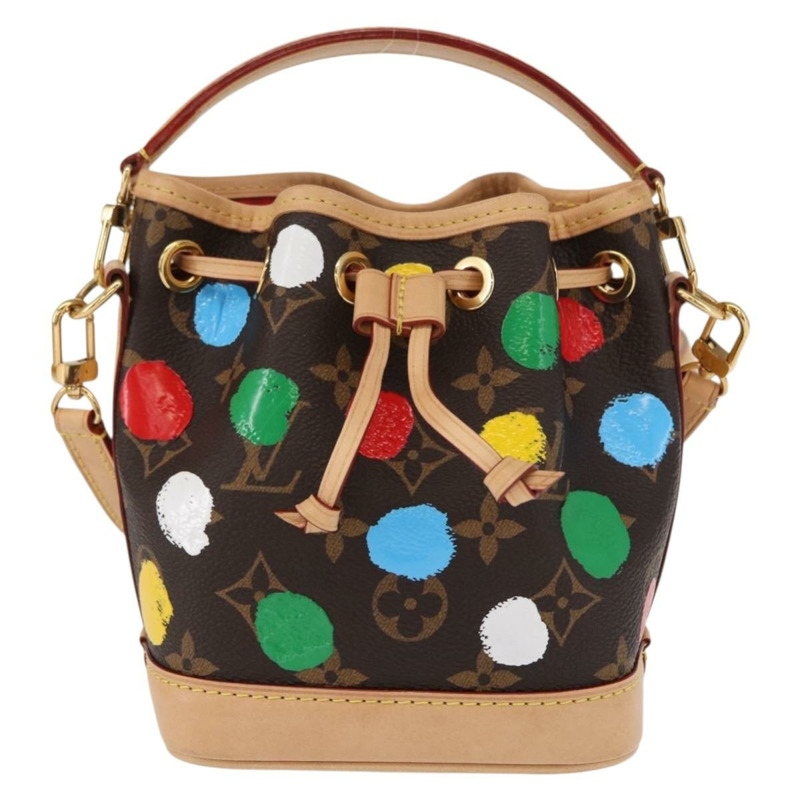 【日本直送】路易威登 Monogram Yayoi Kusama Nanonoe 單肩包 M81863 LV Auth 159147SM-12