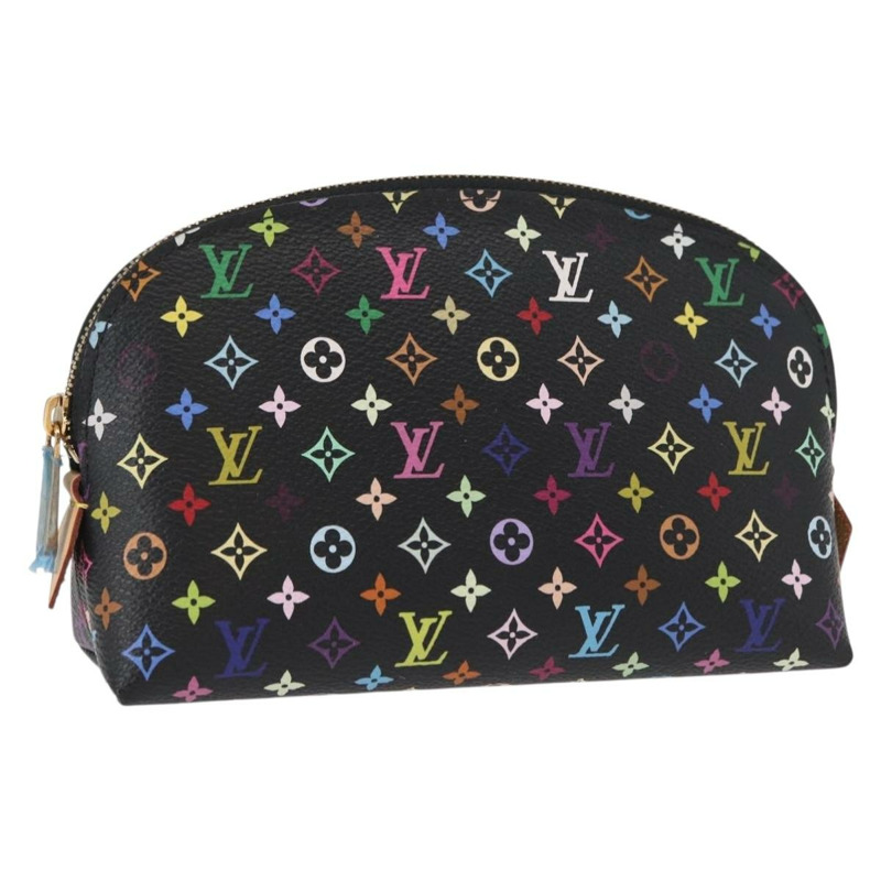 【日本直送】路易威登 Monogram Multicolor Pochette 手拿包 黑色 M47355 LV Auth 157817SM-0