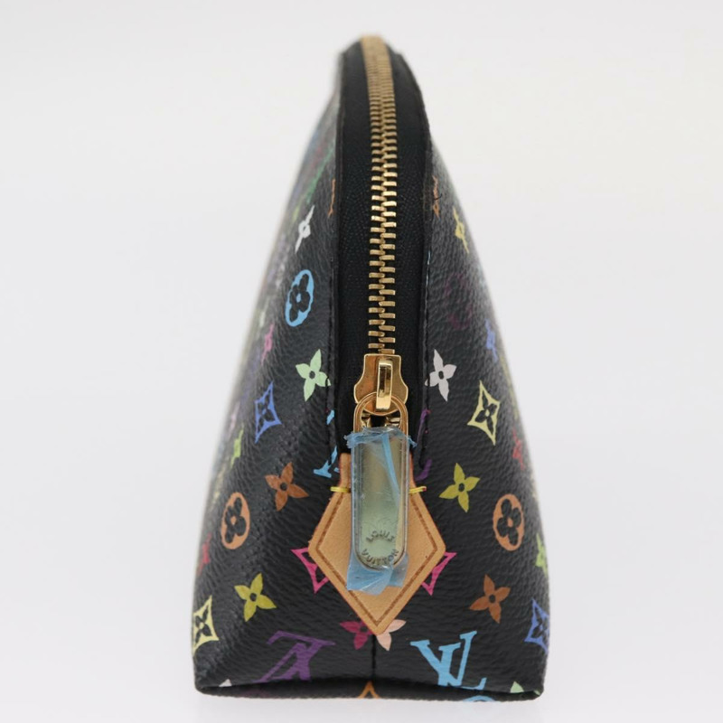 【日本直送】路易威登 Monogram Multicolor Pochette 手拿包 黑色 M47355 LV Auth 157817SM-3