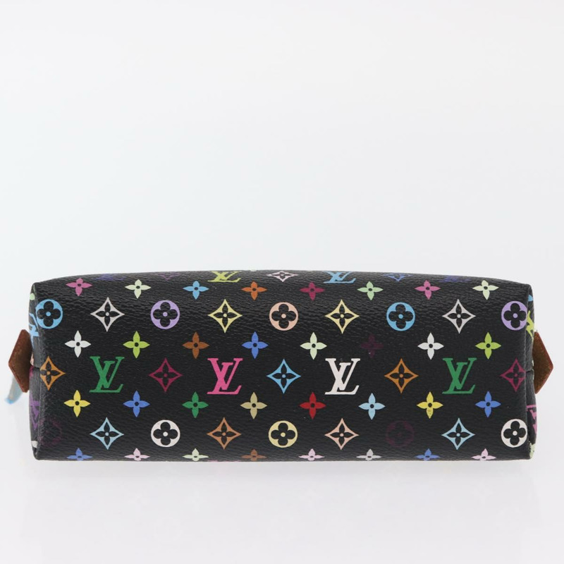 【日本直送】路易威登 Monogram Multicolor Pochette 手拿包 黑色 M47355 LV Auth 157817SM-5
