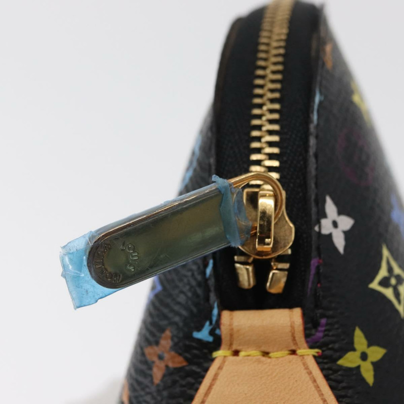 【日本直送】路易威登 Monogram Multicolor Pochette 手拿包 黑色 M47355 LV Auth 157817SM-7