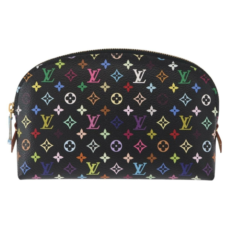 【日本直送】路易威登 Monogram Multicolor Pochette 手拿包 黑色 M47355 LV Auth 157817SM-12