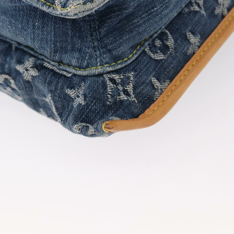 【日本直送】路易威登 Monogram Denim 平底購物手提包 藍色 M95018 LV 正品 159149SM-13