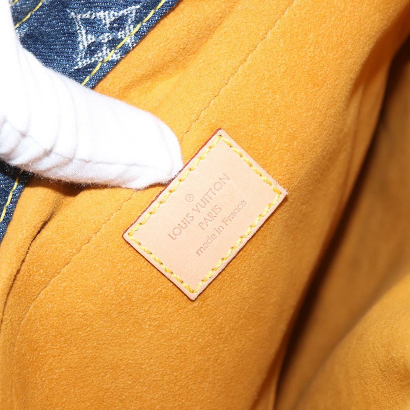 【日本直送】路易威登 Monogram Denim 平底購物手提包 藍色 M95018 LV 正品 159149SM-19