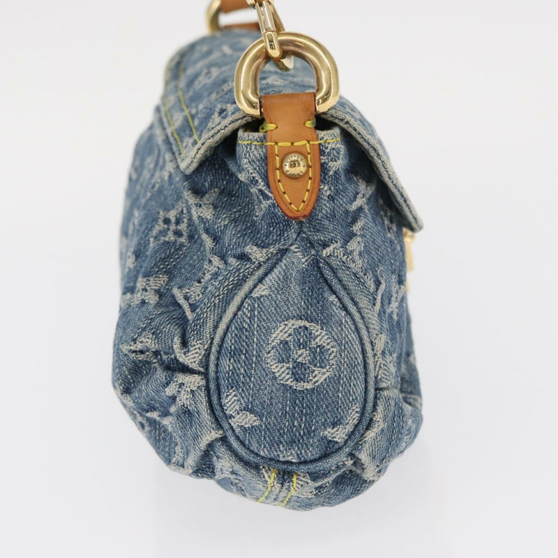 【日本直送】路易威登 Monogram Denim Mini Preity 手提包 藍色 M95050 LV 正品 158647SAV-3
