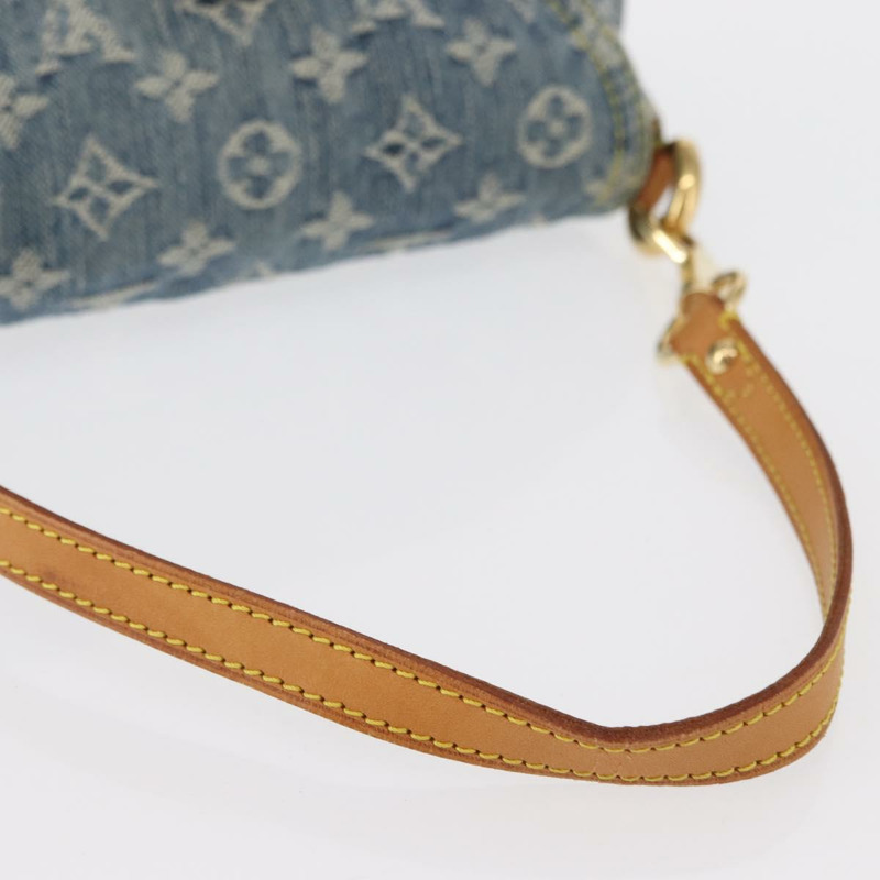 【日本直送】路易威登 Monogram Denim Mini Preity 手提包 藍色 M95050 LV 正品 158647SAV-6