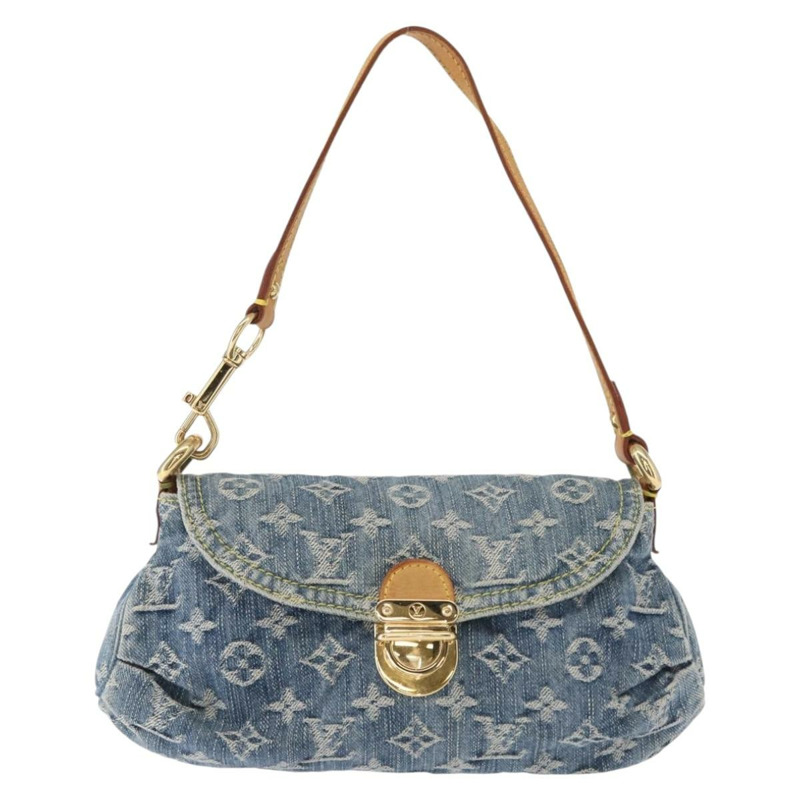 【日本直送】路易威登 Monogram Denim Mini Preity 手提包 藍色 M95050 LV 正品 158647SAV-12