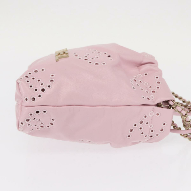 【日本直送】香奈兒 (CHANEL) 鏈條 Chanel 22 迷你肩包 小牛皮 2way 粉紅色 CC Auth 158931SM-2