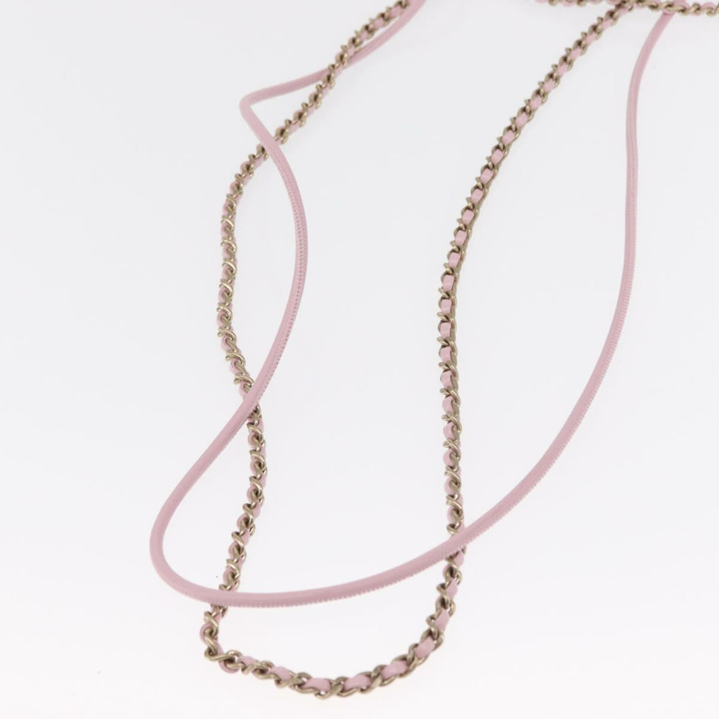 【日本直送】香奈兒 (CHANEL) 鏈條 Chanel 22 迷你肩包 小牛皮 2way 粉紅色 CC Auth 158931SM-8