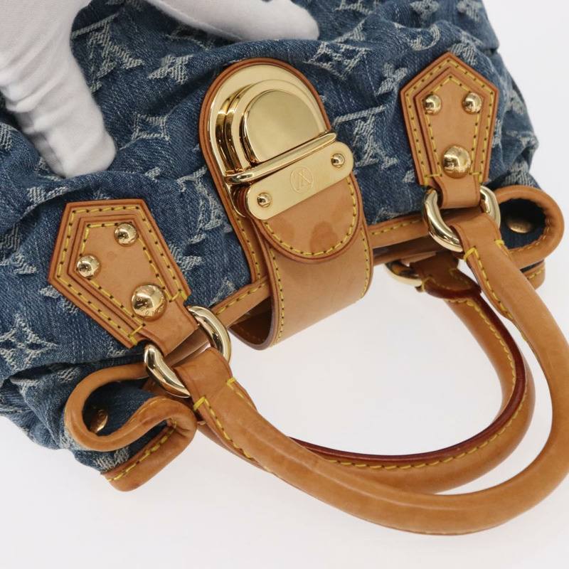【日本直送】路易威登 Monogram Denim Preity 手提包 藍色 M95020 LV 正品 157975SAV-5