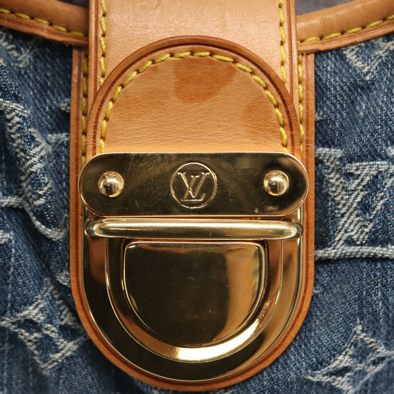 【日本直送】路易威登 Monogram Denim Preity 手提包 藍色 M95020 LV 正品 157975SAV-8