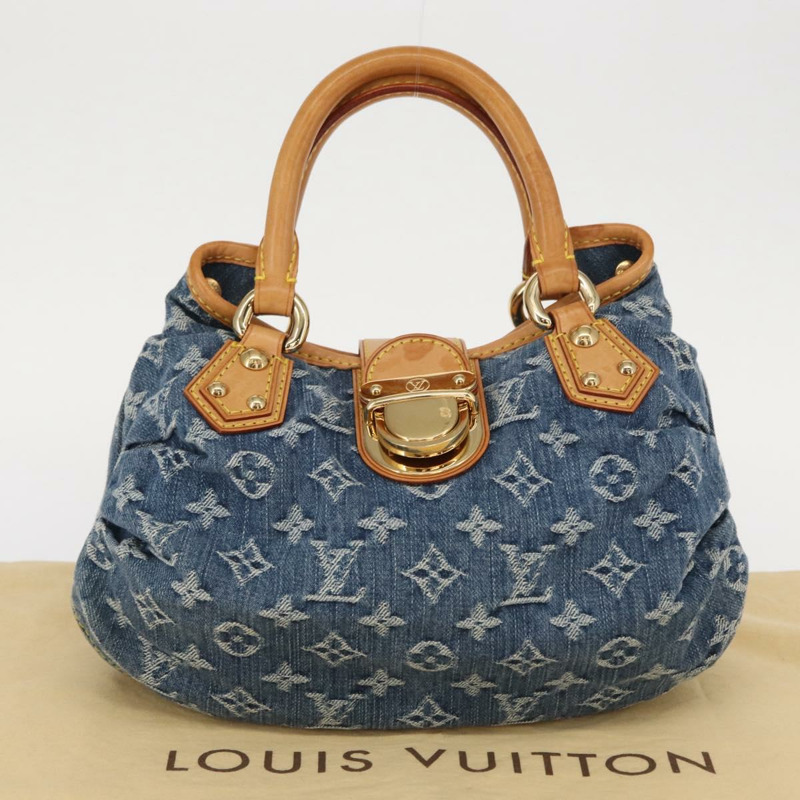 【日本直送】路易威登 Monogram Denim Preity 手提包 藍色 M95020 LV 正品 157975SAV-11