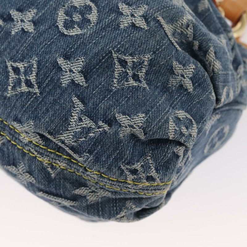 【日本直送】路易威登 Monogram Denim Preity 手提包 藍色 M95020 LV 正品 157975SAV-16