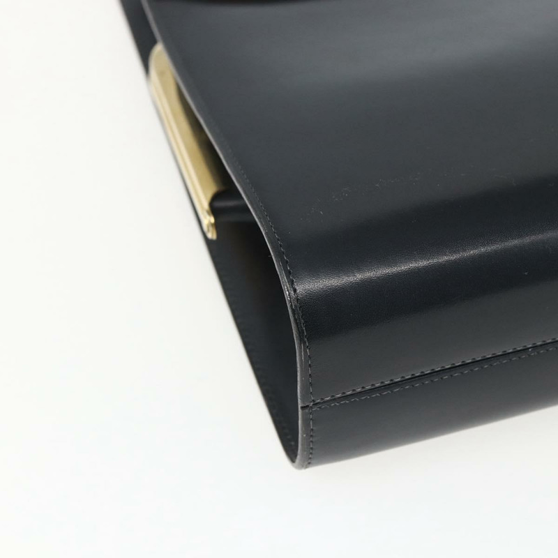 【日本直送】Christian Dior 皮革手提包 2way 黑色金色 Auth 151767V-16