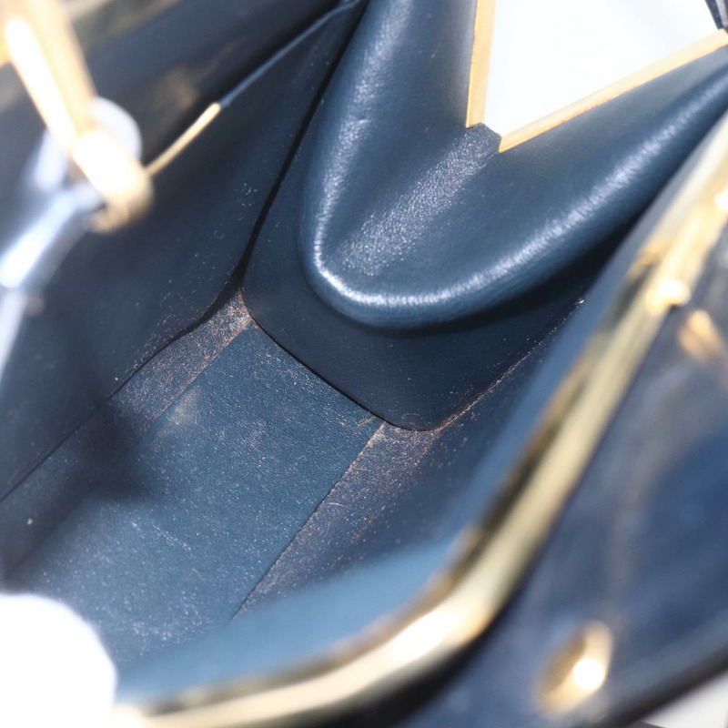 【日本直送】Christian Dior 皮革手提包 2way 黑色金色 Auth 151767V-18