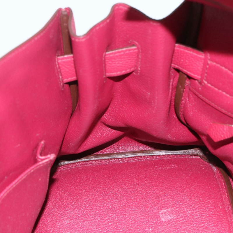 【日本直送】愛馬仕 Birkin 45 肩背包，波爾多紅銀色皮革，正品，貨號 151820SM-28