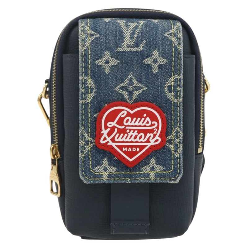 【日本直送】路易威登 LV 方形雙手機包 藍色 M81060 LV 正品 159145SAM-12