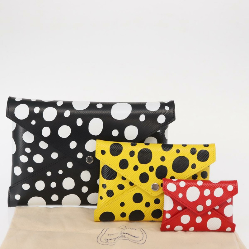 【日本直送】路易威登 Epi LVxYK Pochette Kirigami 手拿包 黑色 M81959 LV Auth 159148SM-24