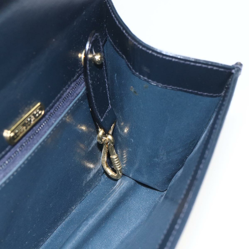 【日本直送】蒂芬妮 (TIFFANY&Co.) 手提包，黑色皮革，金色，正品，貨號 157792V-19