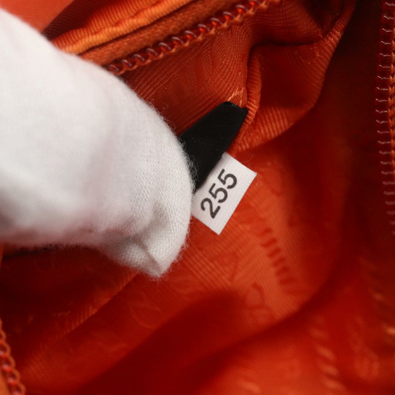 【日本直送】PRADA 配件包 尼龍 橙色 銀色 正品 158663V-10