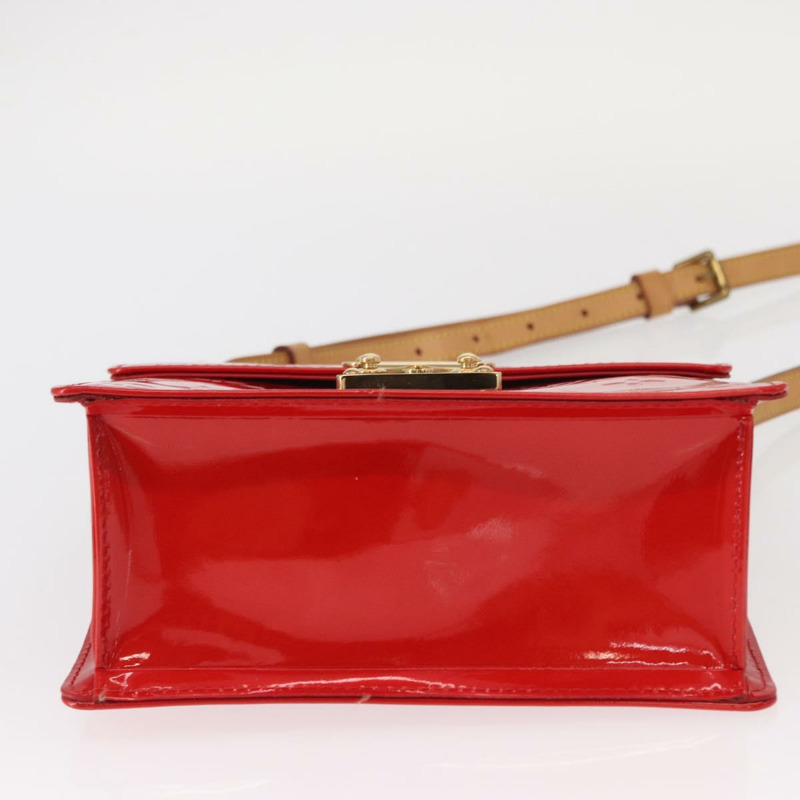 【日本直送】路易威登 Monogram Vernis Spring Street 手提包 紅色 M91135 正品 157329SAV-4