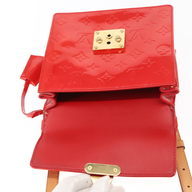 【日本直送】路易威登 Monogram Vernis Spring Street 手提包 紅色 M91135 正品 157329SAV-22