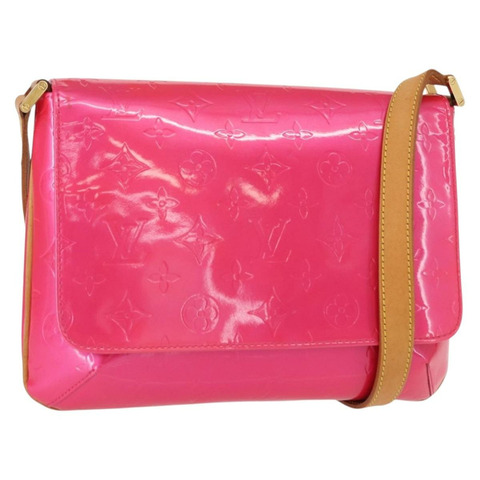 路易威登 Vernis Thompson Street 手袋，玫紅色 M91215，LV 正品，編號 157675SAV