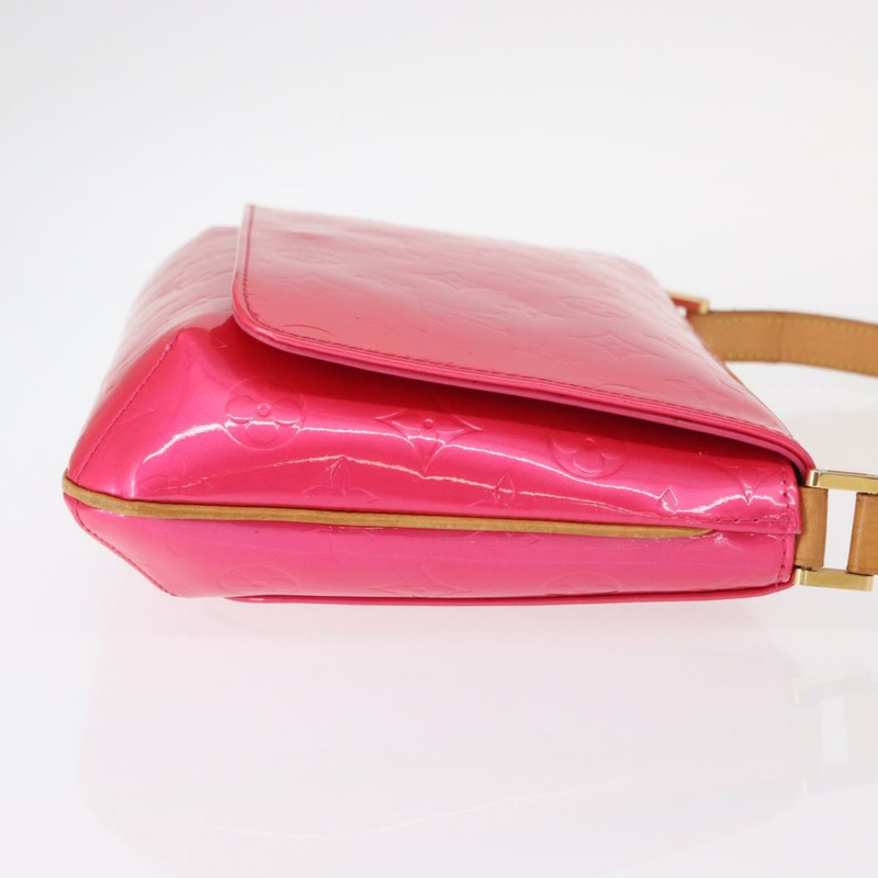 【日本直送】路易威登 Vernis Thompson Street 手袋，玫紅色 M91215，LV 正品，編號 157675SAV-2