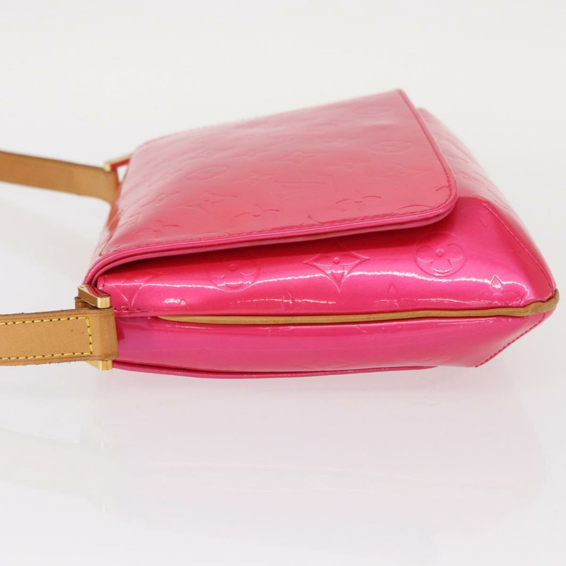 【日本直送】路易威登 Vernis Thompson Street 手袋，玫紅色 M91215，LV 正品，編號 157675SAV-3