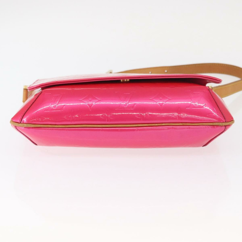 【日本直送】路易威登 Vernis Thompson Street 手袋，玫紅色 M91215，LV 正品，編號 157675SAV-4