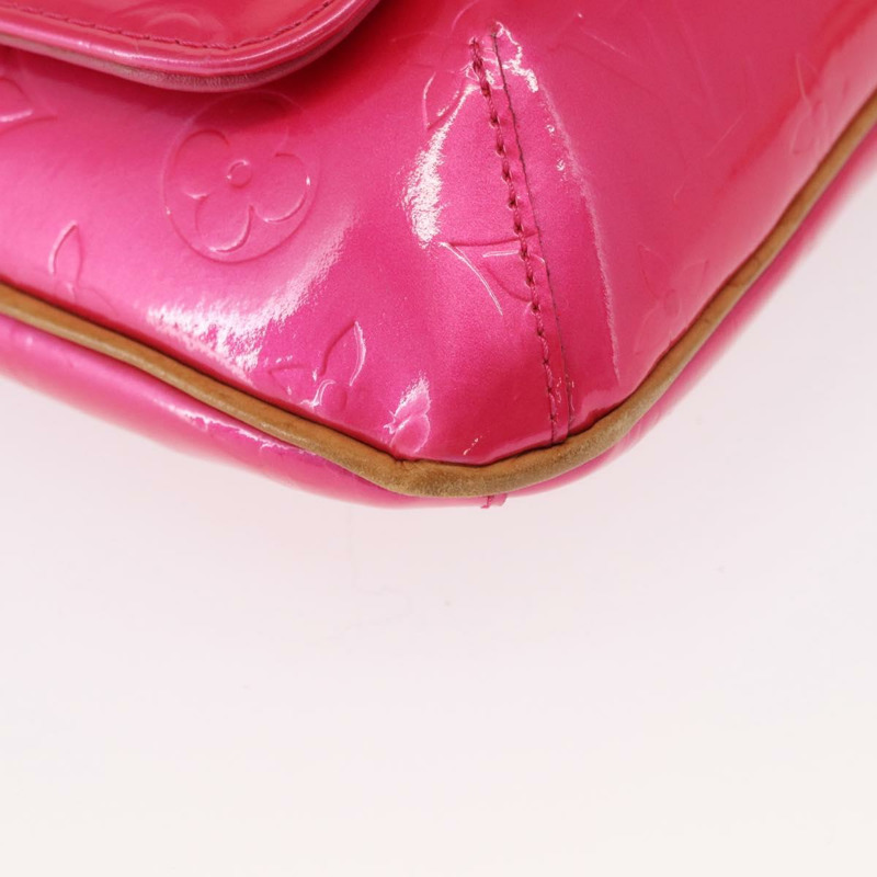 【日本直送】路易威登 Vernis Thompson Street 手袋，玫紅色 M91215，LV 正品，編號 157675SAV-8