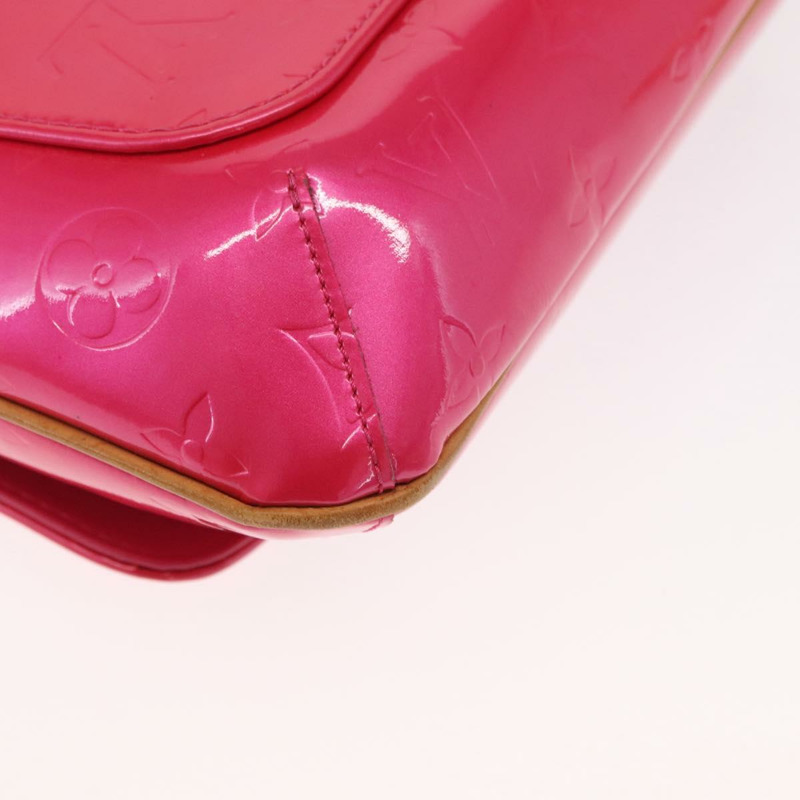 【日本直送】路易威登 Vernis Thompson Street 手袋，玫紅色 M91215，LV 正品，編號 157675SAV-14