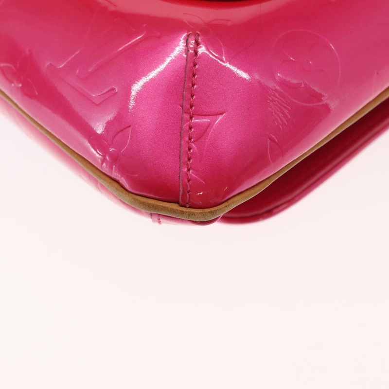 【日本直送】路易威登 Vernis Thompson Street 手袋，玫紅色 M91215，LV 正品，編號 157675SAV-15