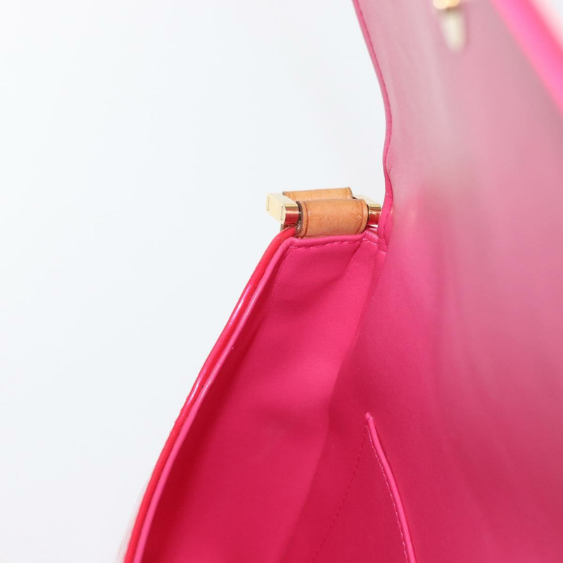 【日本直送】路易威登 Vernis Thompson Street 手袋，玫紅色 M91215，LV 正品，編號 157675SAV-19