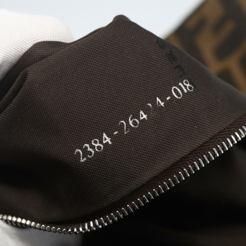 【日本直送】FENDI Zucca帆布Mamma Baguette單肩包 黑色棕色 正品 158887SM-10