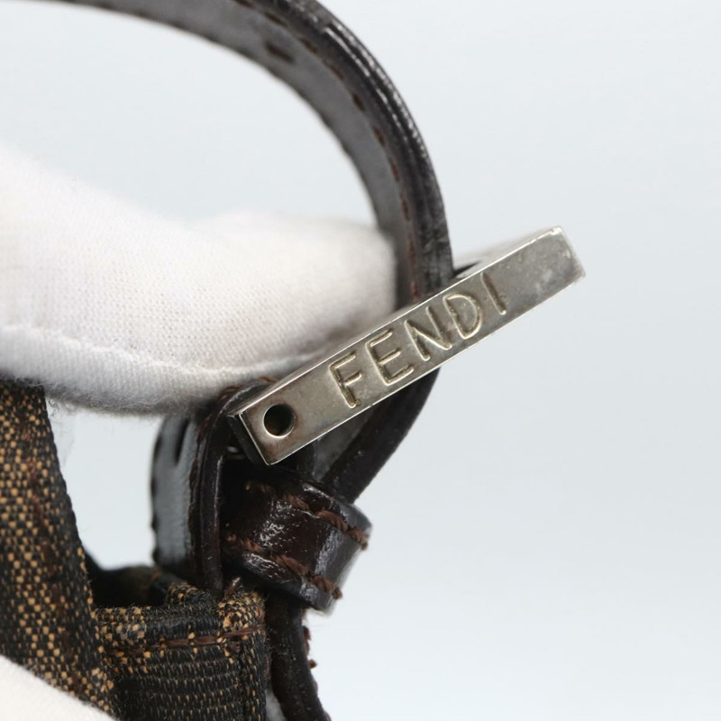 【日本直送】FENDI Zucca帆布Mamma Baguette單肩包 黑色棕色 正品 158887SM-16