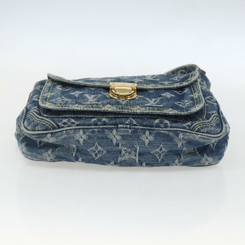 【日本直送】路易威登 Monogram 牛仔布腰包/斜背包 藍色 M95347 LV 正品 158895SV-4