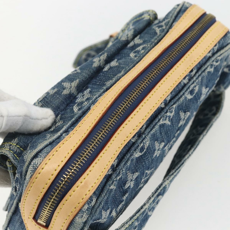 【日本直送】路易威登 Monogram 牛仔布腰包/斜背包 藍色 M95347 LV 正品 158895SV-5