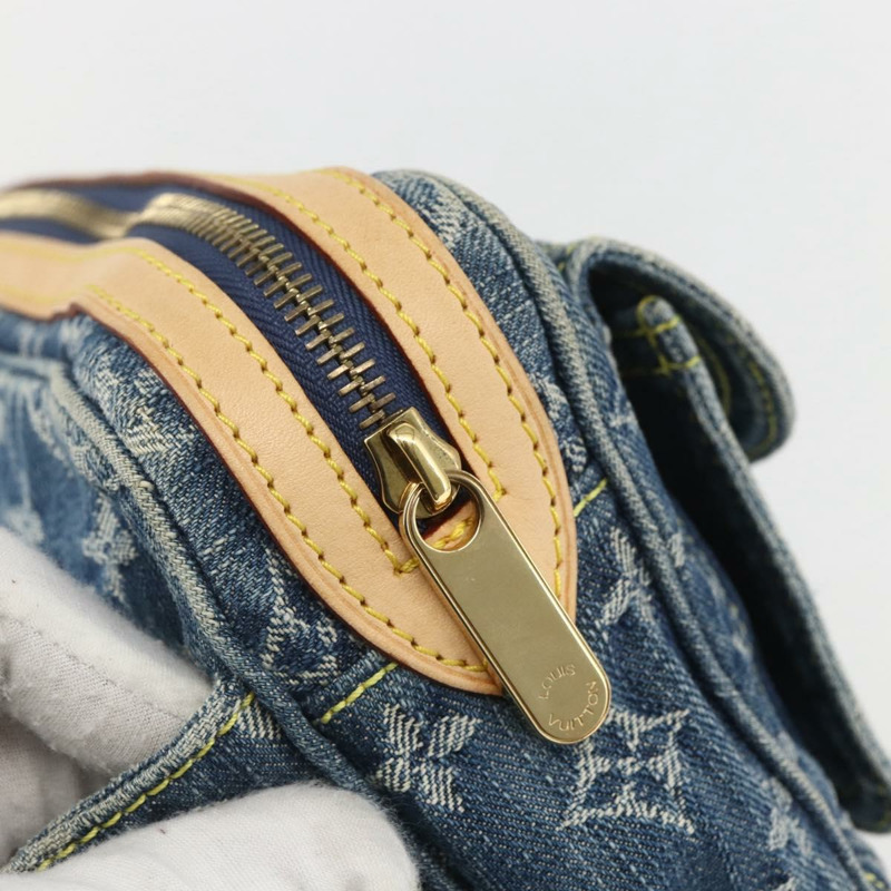 【日本直送】路易威登 Monogram 牛仔布腰包/斜背包 藍色 M95347 LV 正品 158895SV-8