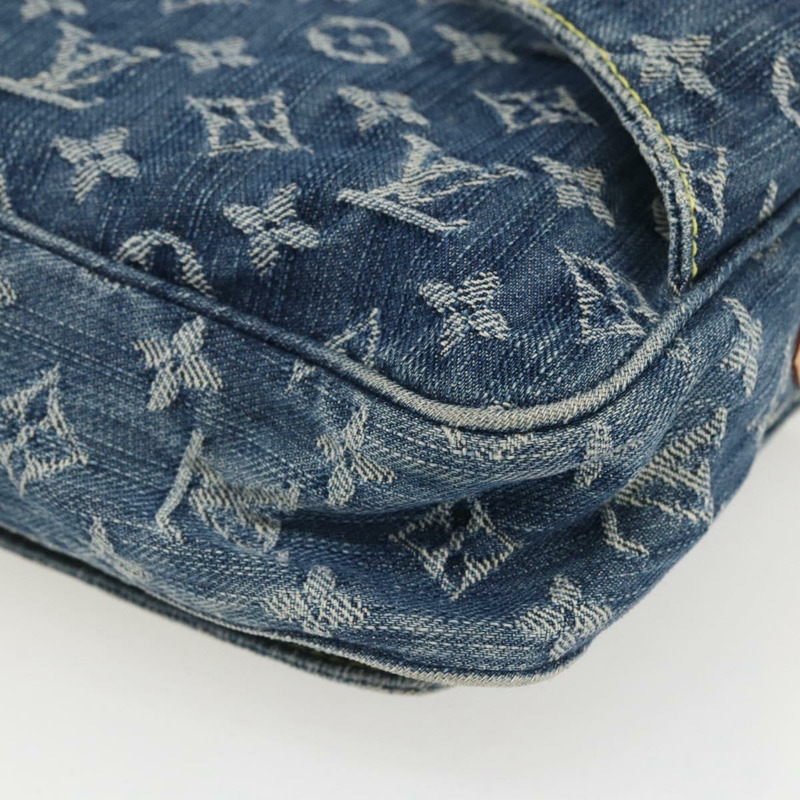 【日本直送】路易威登 Monogram 牛仔布腰包/斜背包 藍色 M95347 LV 正品 158895SV-15
